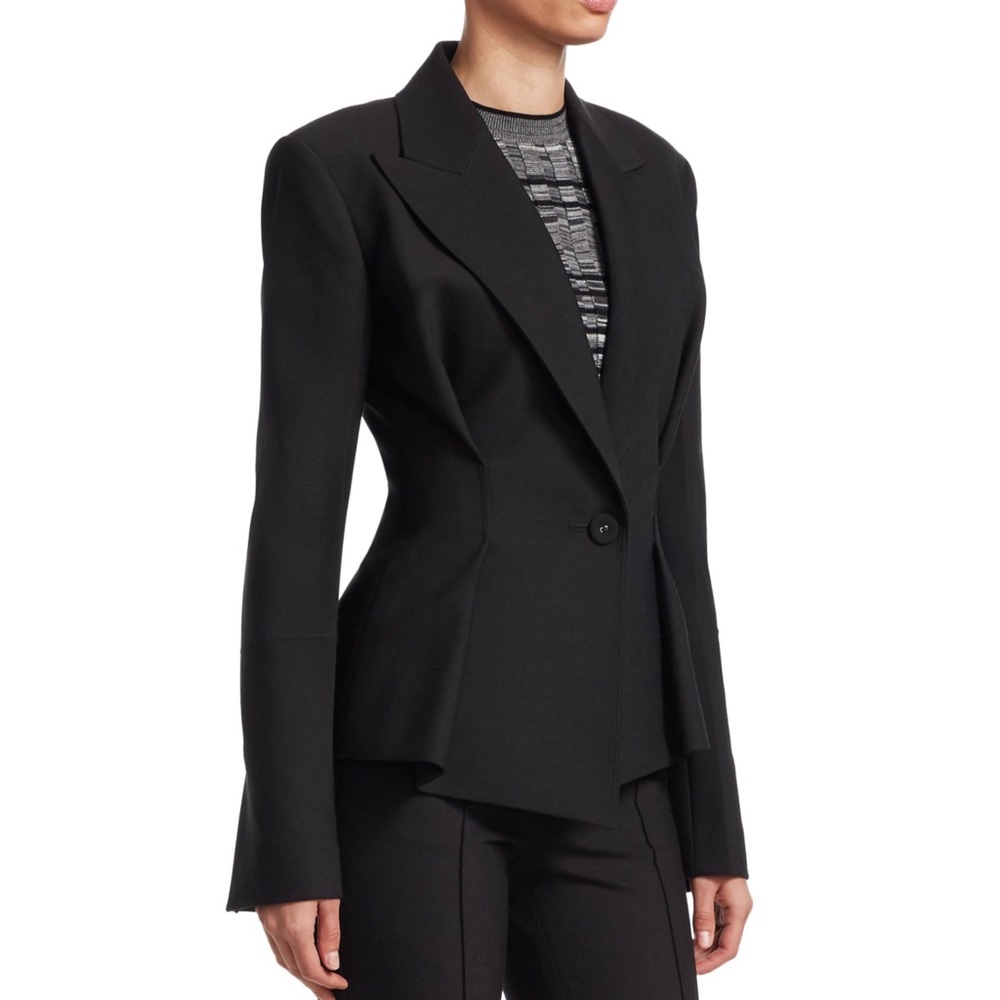 Sold Helmut Lang Cinched Waist Black Size 10Jacket